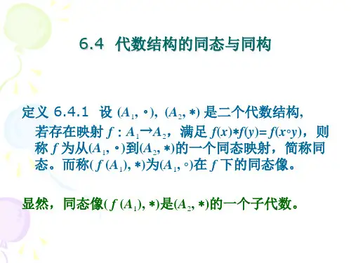 64 代数结构的同态与同构