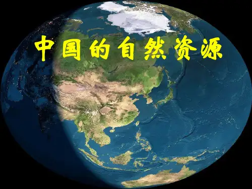 中国的自然资源.ppt