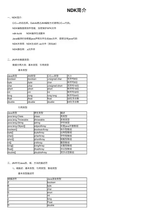 NDK简介——精选推荐