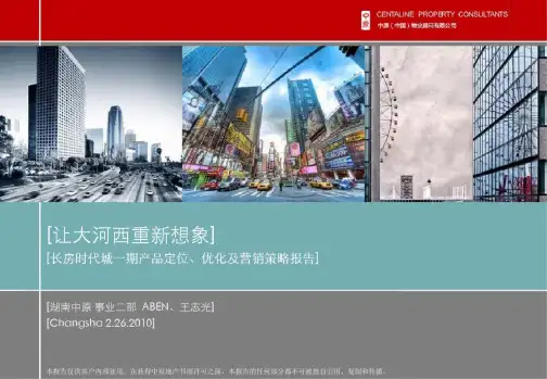 【地产前期定位方案】-湖南省-长房时代城一期产品定位策划方案