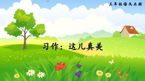 部编版小学三年级语文上册习作《这儿真美》精美课件