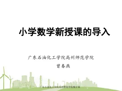 小学数学新授课的导入方法.ppt