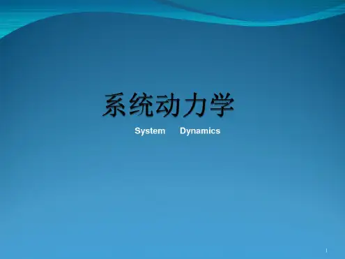 系统动力学PPT课件
