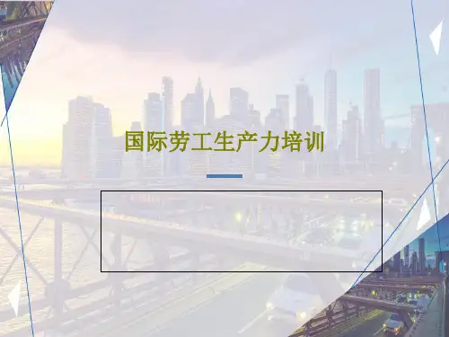 国际劳工生产力培训42页PPT