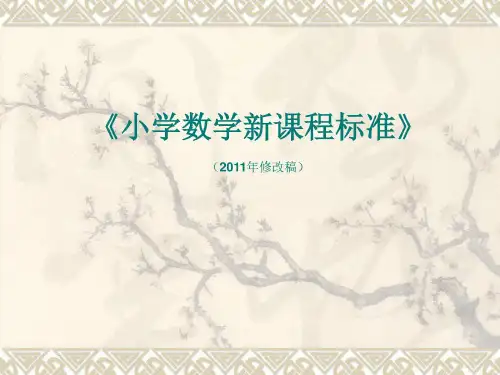 2016最新小学数学新课程标准