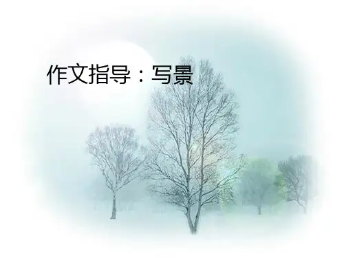 作文指导写景篇