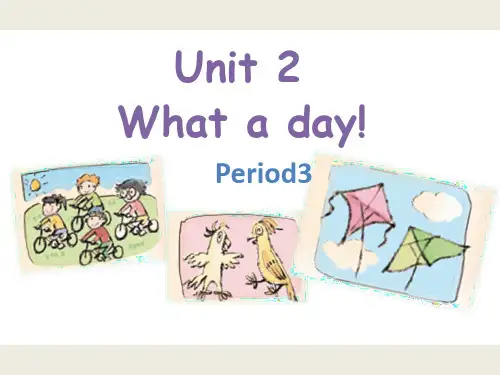 六年级英语上册课件-Unit 2 What a day