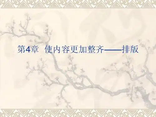 Office 2003办公应用从新手到高手 第4章