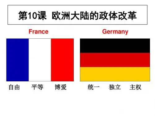 岳麓版高一历史必修一第三单元 第10课 欧洲大陆的政体改革 课件(共25张PPT)