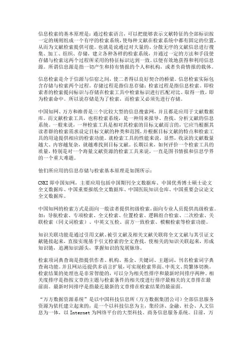 中国知网、万方,维普和EBSCO比较