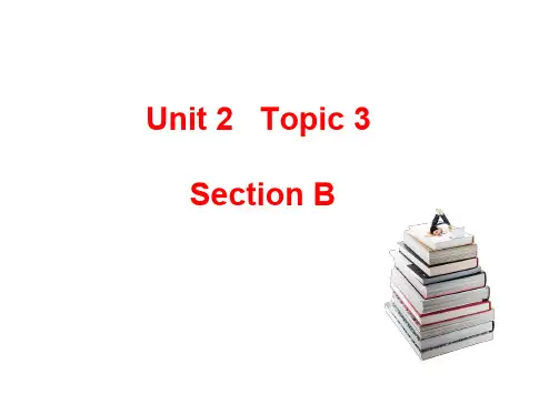 最新仁爱九年级英语上册Unit 2 Topic 3 Section B市级优质课课件