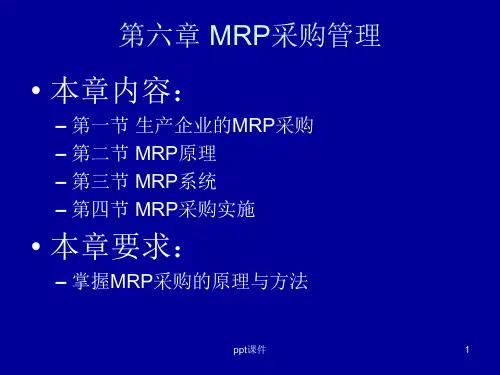 第六章 MRP采购管理  ppt课件