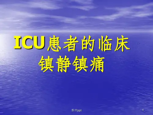 《危重患者镇静镇痛》PPT课件