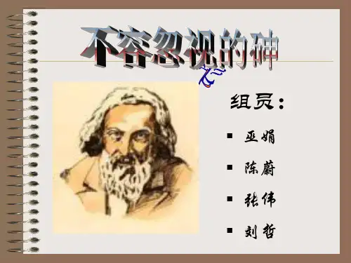 不容忽视的砷ppt