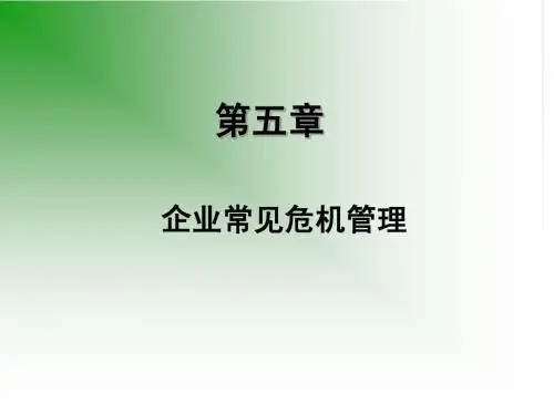 危机管理chp5