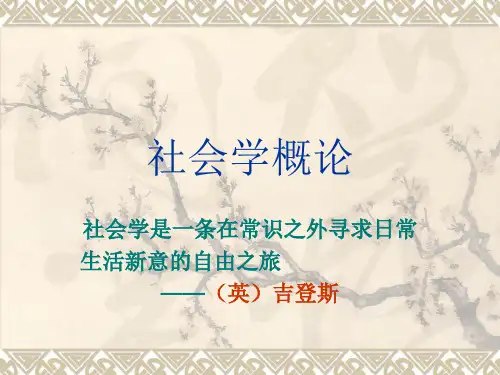 社会学第一章