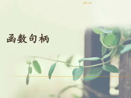 matlab-函数句柄