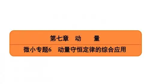 江苏专版2019届高考物理大一轮基础复习精品课件：微小专题6 动量守恒定律的综合应用(共25张PPT)