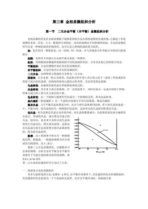 金相显微组织