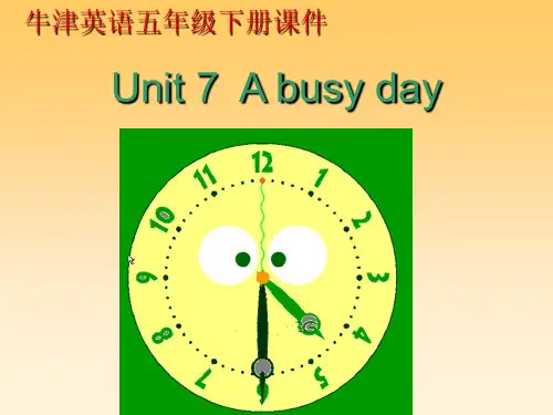 (苏教版)牛津英语五年级下册课件 Unit 7(2)