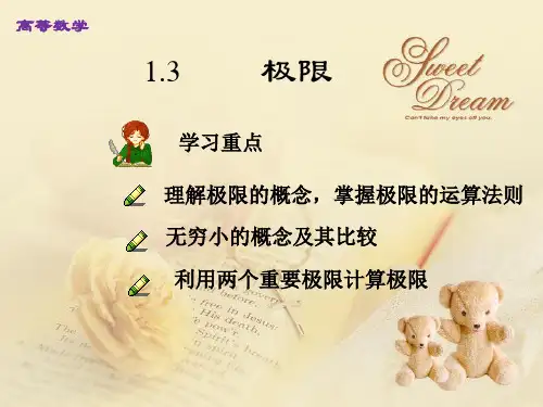 高等数学 函数极限