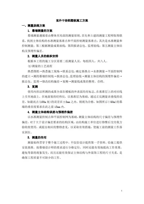 干挂铝塑板施工工艺(1)