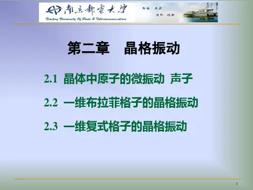 第二章 晶格振动