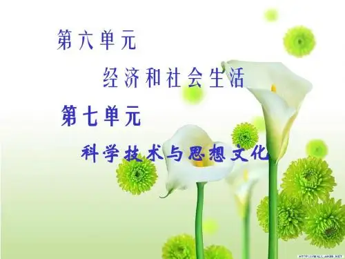 八年级上册历史第六、七单元复习课件