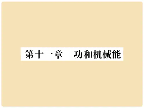 中考物理总复习 第11章 功和机械能习题课件 新人教版