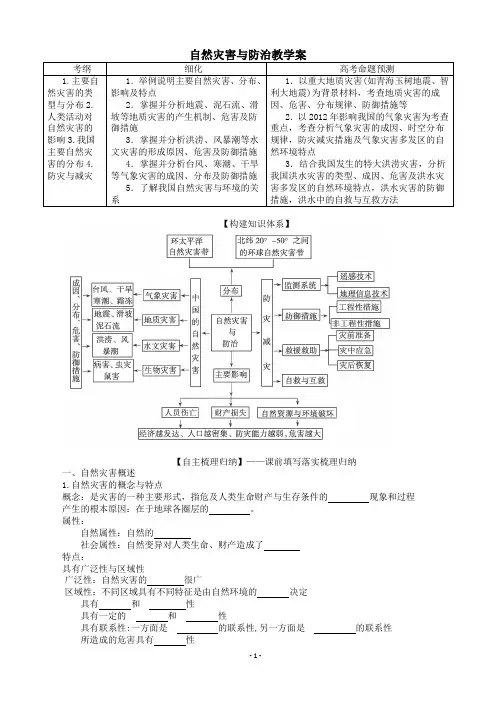 2013年高考地理一轮复习精品学案 专题42 选修5 自然灾害与防治教学案(教师版)分享到： 0