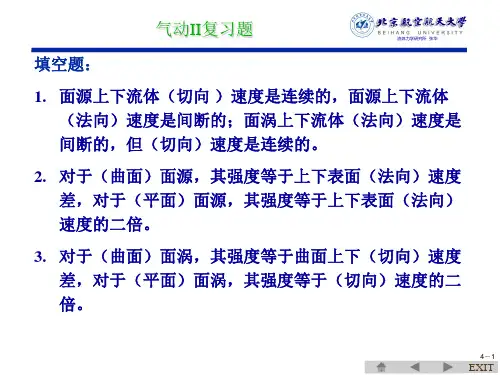 空气动力学复习课件