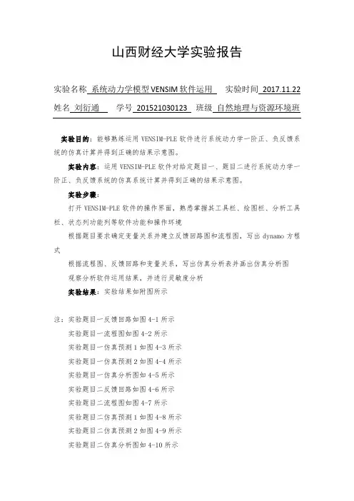 系统动力学仿真模型运用