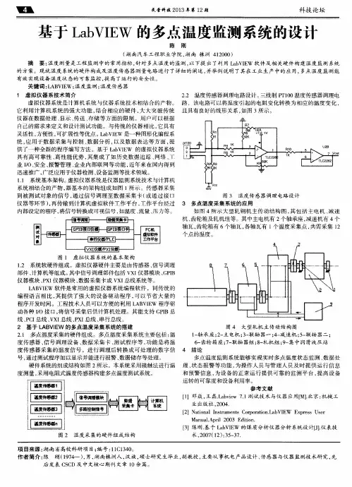 基于LabVIEW的多点温度监测系统的设计