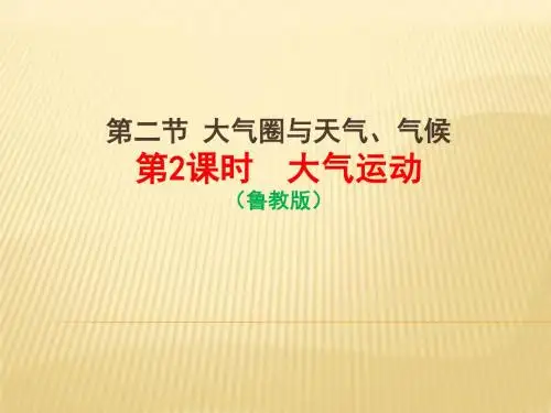 第二节 大气运动(3)