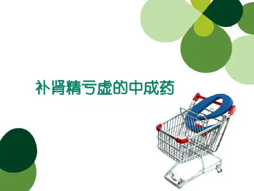 补肾精亏虚中成药简述