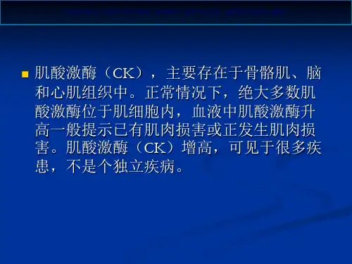 肌酸激酶升高课件