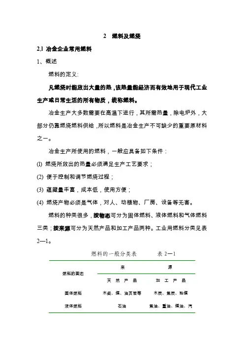 燃料及燃烧 2