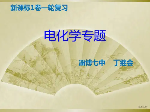 全国I卷《电化学专题》应考策略