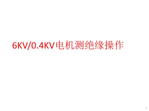 电机测绝缘操作