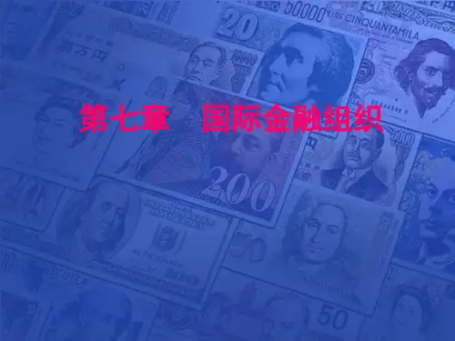 第七章国际金融组织