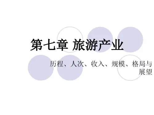 重庆导游第七章 旅游产业