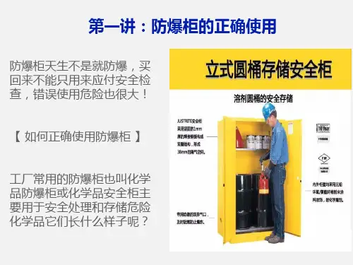 防爆柜使用及危险化学品储存