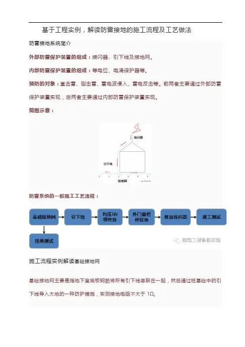 基于工程实例,解读防雷接地的施工流程及工艺做法