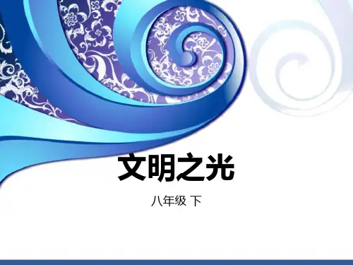 八年级美术下文明之光