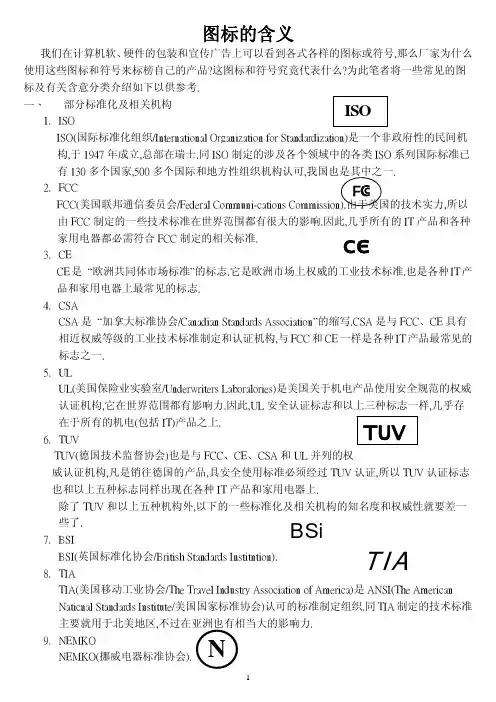 安规符号认识