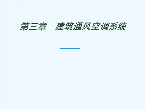 建筑通风系统安装与识图 PPT