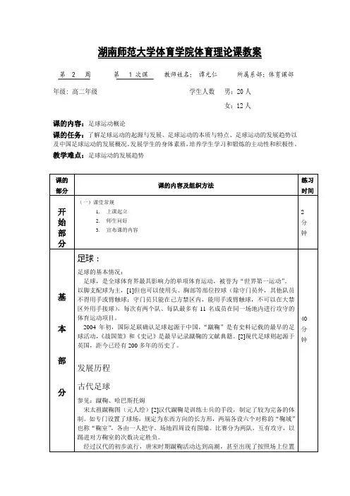 足球理论