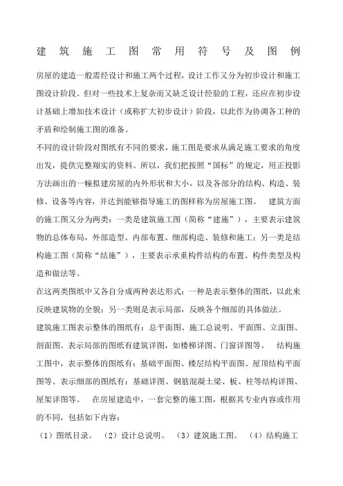 建筑施工图常用符号及图例 2