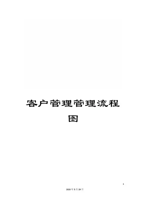 客户管理管理流程图