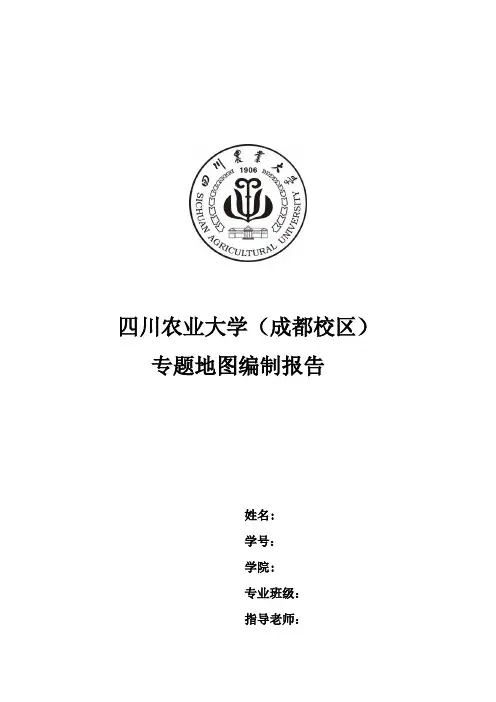 专题地图 遥感影像